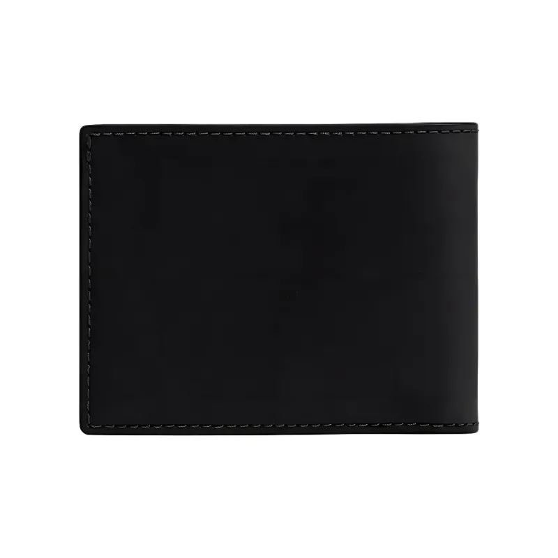 COACH BILLFOLD Natural Grain Leather Wallet Mini Men's Black-1