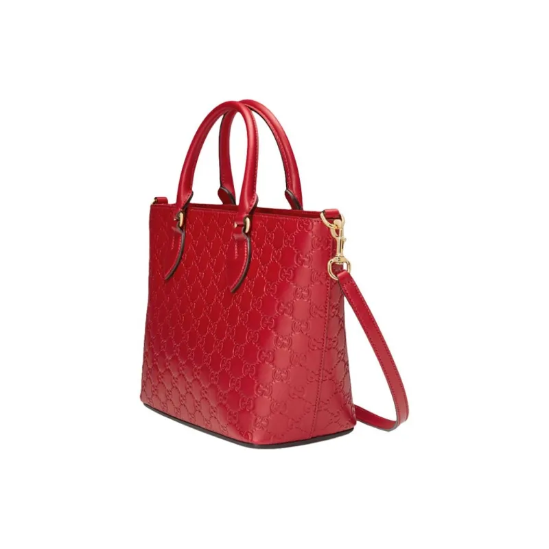 GUCCI Leather Shoulder Bag, Crossbody Bag, Handbag Women's Red-2