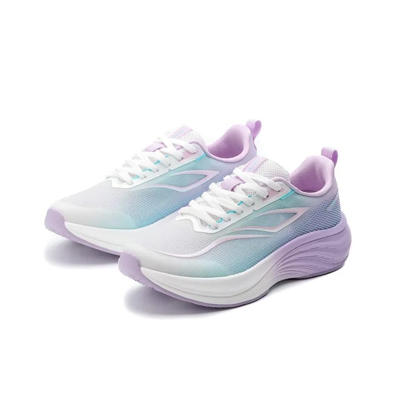 XIDELONG Cushioning, Slip Resistant, And Abrasion Resistant Low Top Casual Running Shoes Women's Blue Purple-1