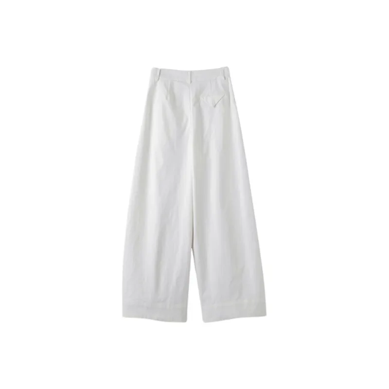 Late White Casual Pants Women's-1