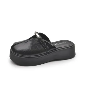WUJI Slip Resistant Odor Resistant Closed Toe Slippers Women's