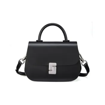 RED DRAGONFLY Cow Leather Handbag Women's Black