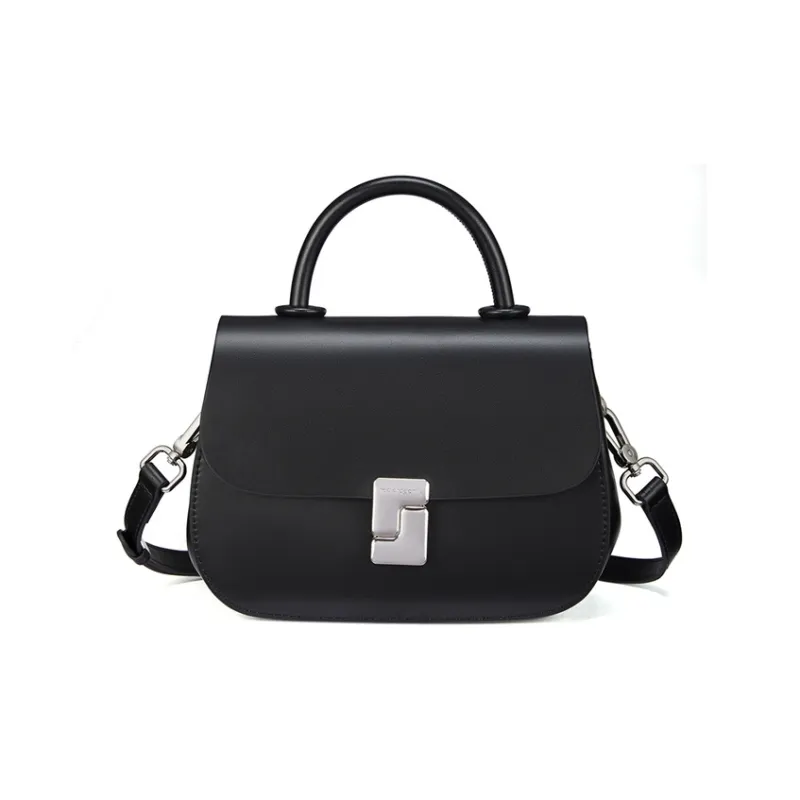 RED DRAGONFLY Cow Leather Handbag Women's Black-0