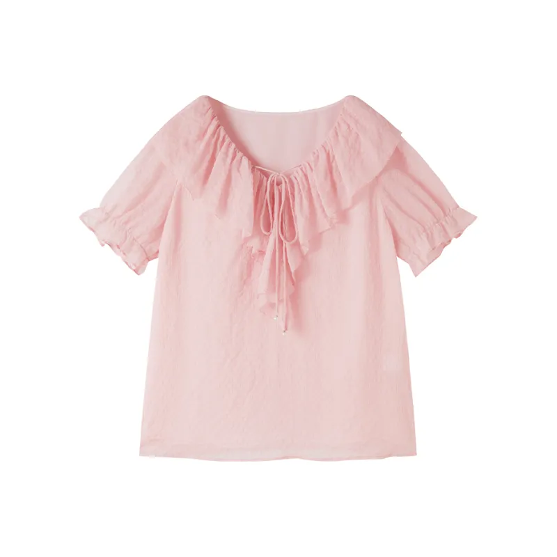 XIANGYING Chiffon Shirt Women's-2