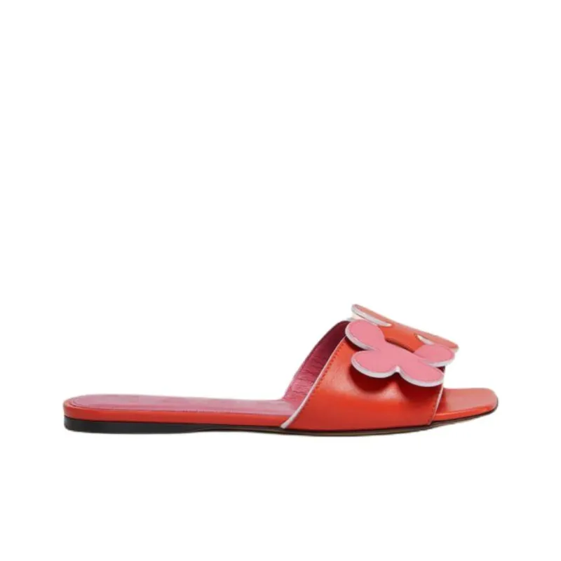 MARNI Slip Resistant Slide Slippers Women's Orange-1