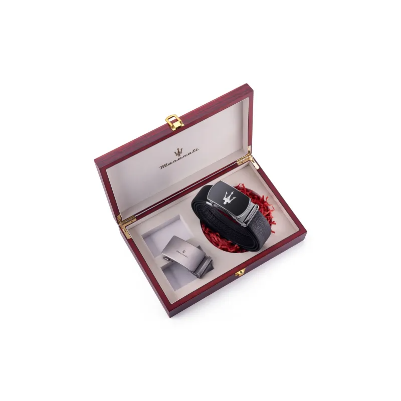 Maserati Cow Leather Belts Men's 3.5cm-12