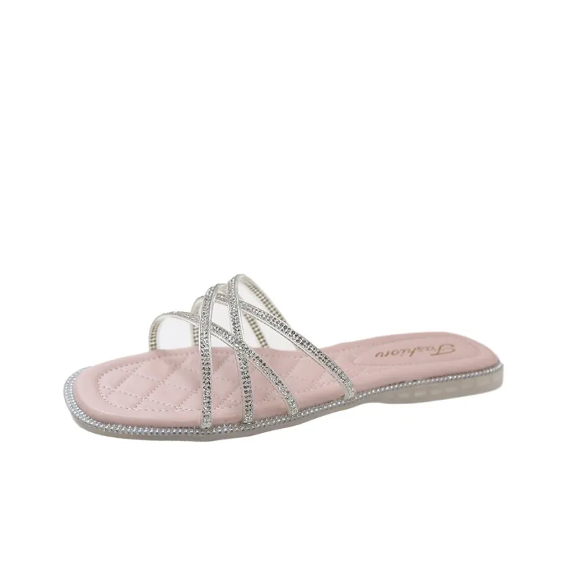 WUJI Slip Resistant Abrasion Resistant Slide Slippers Women's-8