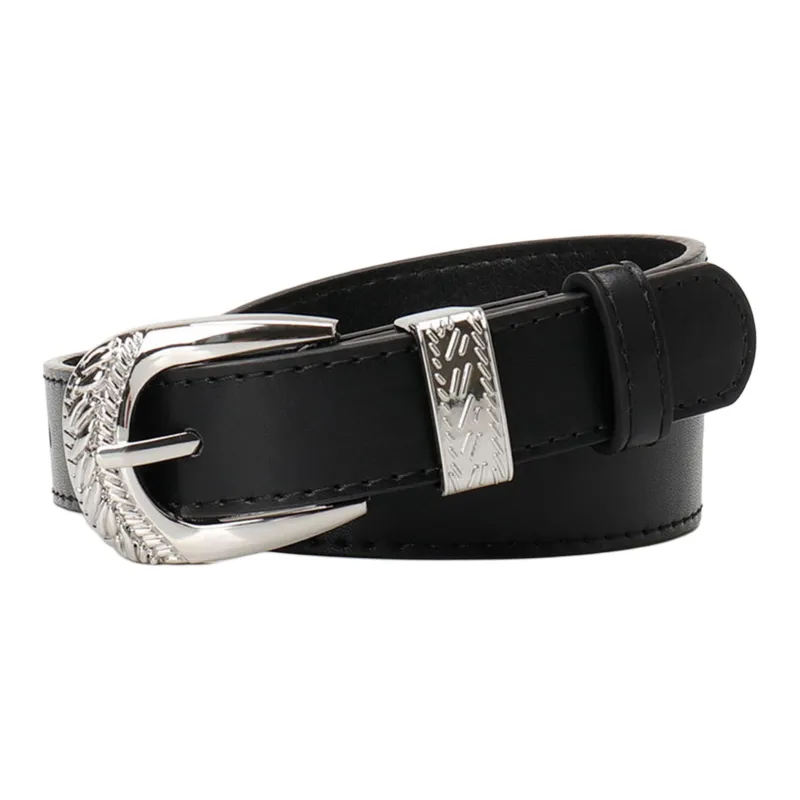 JEANSWEST PU Leather Belts Women's 2.4CM-2