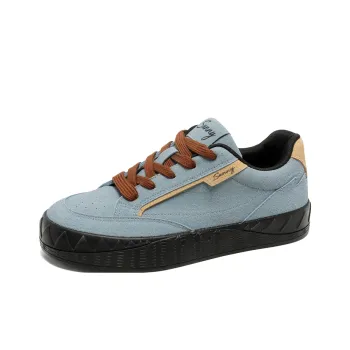 VANSSI Low Top Skateboard Shoes Men's Vintage Blue