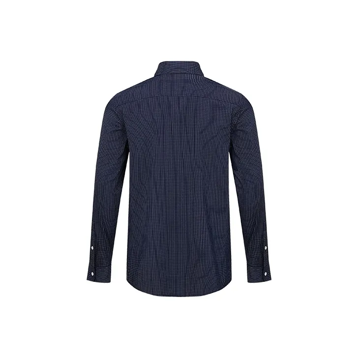 URBAN REVIVO Shirts Men Dark Blue Plaid-1