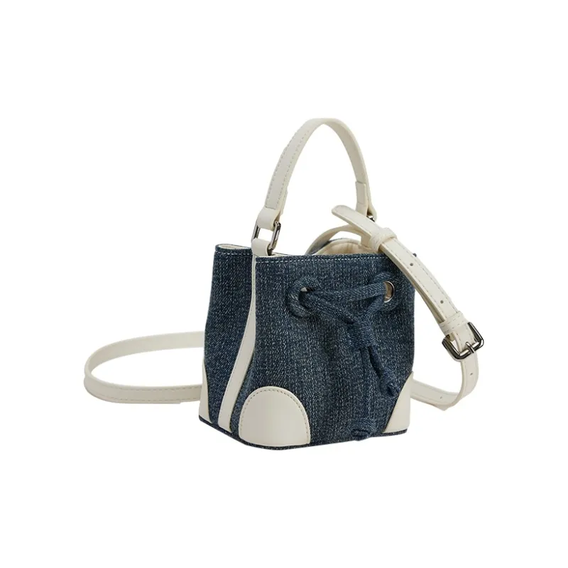 URBAN REVIVO Fabric Crossbody Handbag Medium Size Women's Royal Blue-1