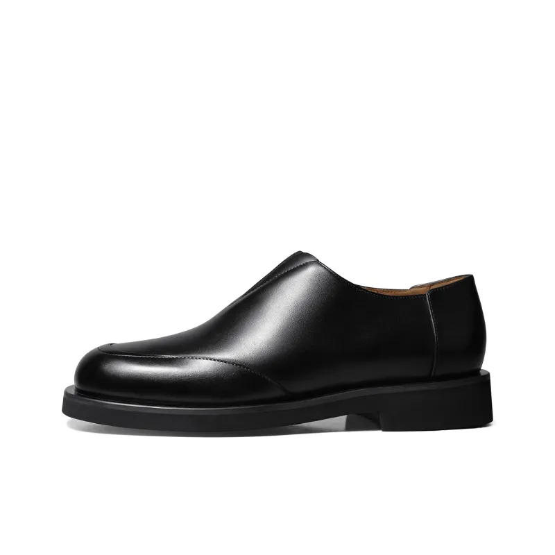 THOM WILLS Casual Leather Shoes Men's Black-0