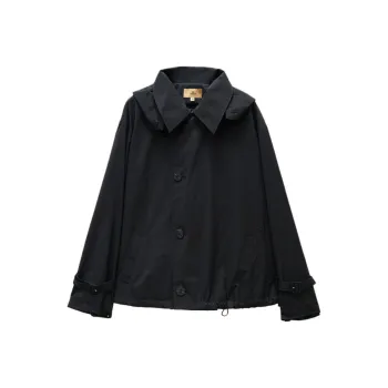INSUN Cropped Coats Women's Black