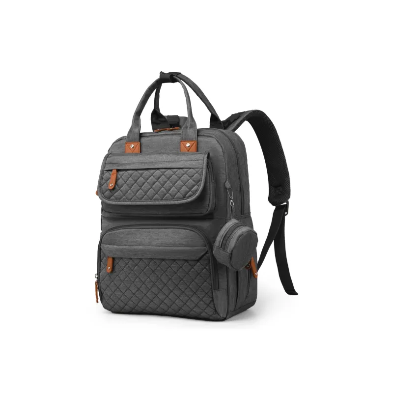Meow In The Grass Nylon Backpack Unisex Dark Gray/Green & Gray/Light Gray/Blue/Black & Gray/Black-1