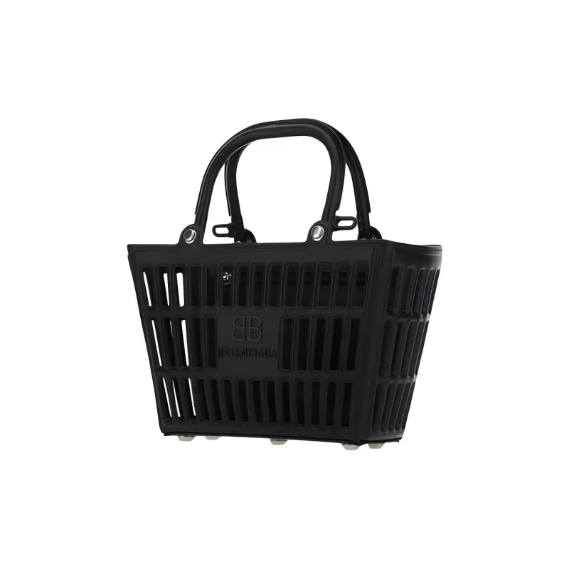 Balenciaga Mag Basket Tote Bag Black-0