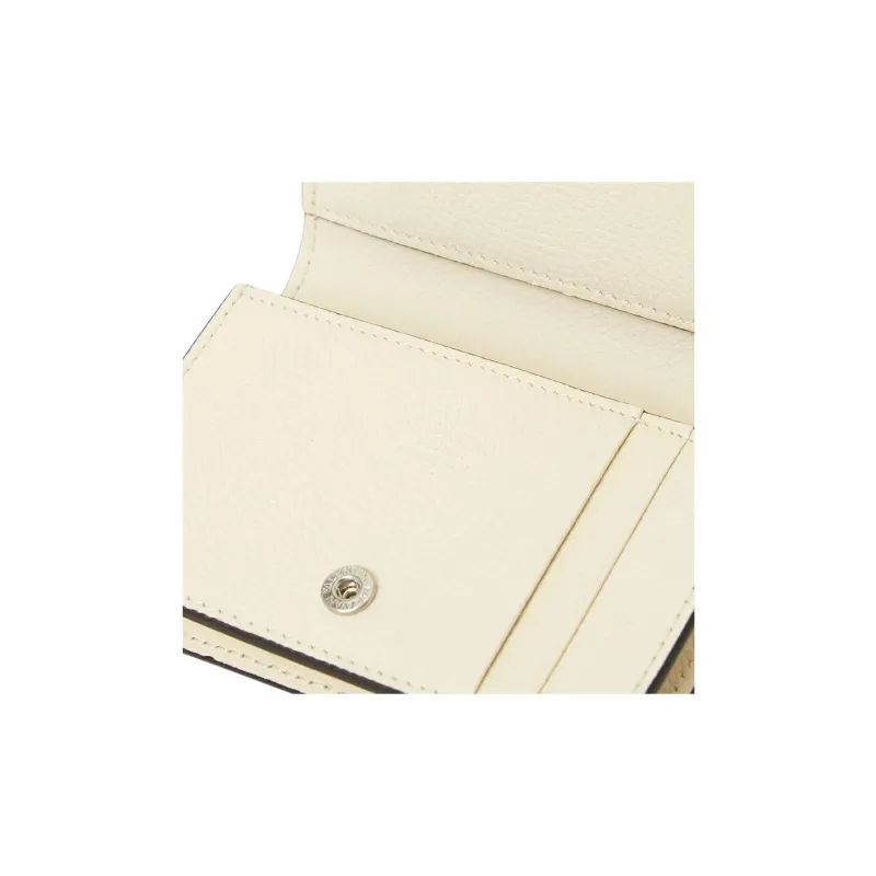 Valentino Cow Leather Card Holder Men's Beige-5