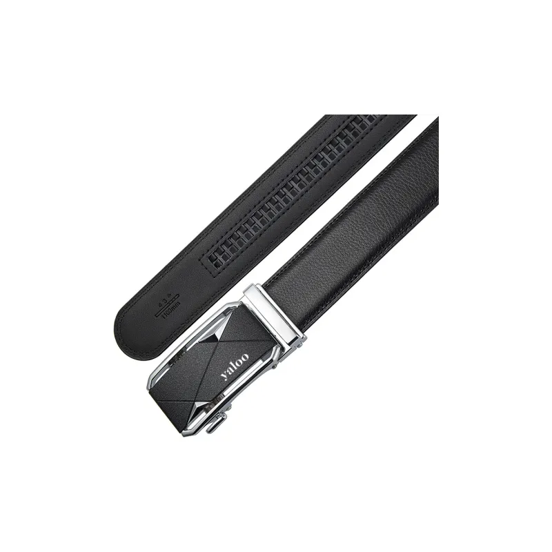 Yalu Cow Split Leather Belts Men's Width 3.5CM-9