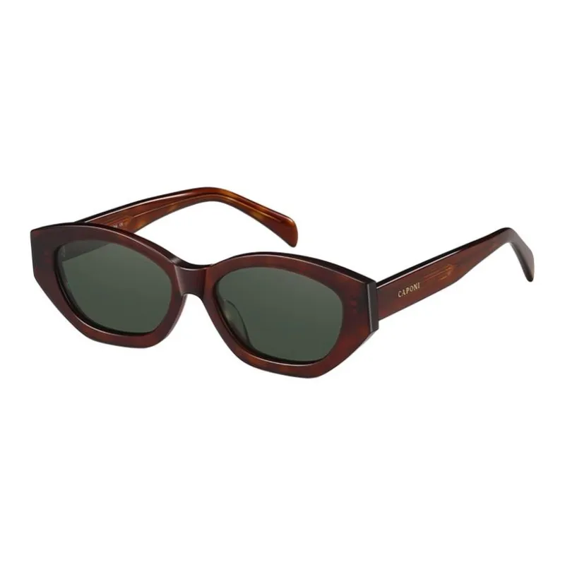 CAPONI Plate Frame Irregular Shape Sunglasses Unisex Multicolor-0