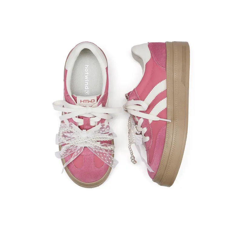 Hotwind Virtue Collection Ballet Style German Army Trainers Low Top Skateboard Shoes Women's-12