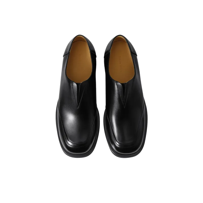 THOM WILLS Casual Leather Shoes Men's Black-2