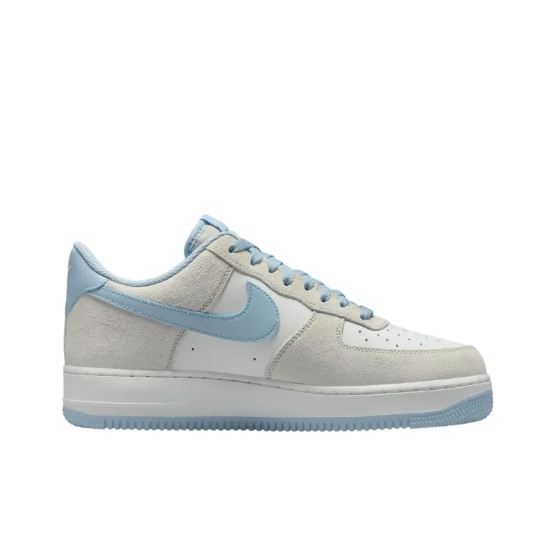 Nike Air Force 1 Anti Slip Wear Resistant Low Top Skateboard Shoes Unisex Gray Blue-1