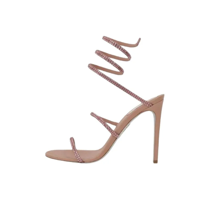 RENE CAOVILLA One Strap Sandals Women's Pink-0