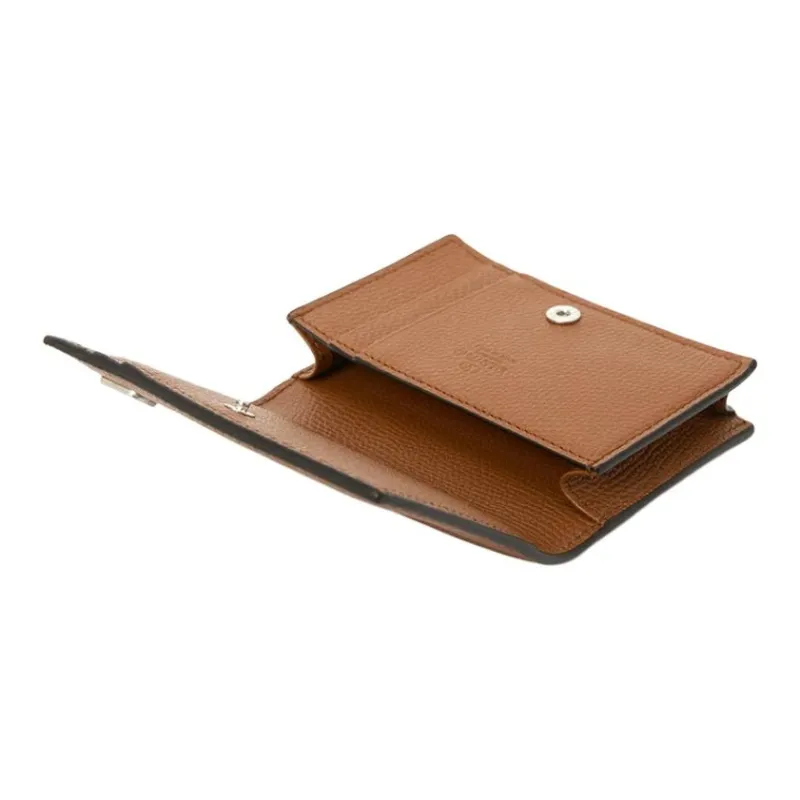 Valentino Cow Leather Card Holder Men's Brown-4