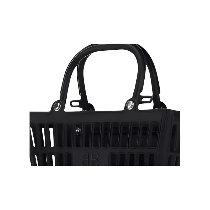 Balenciaga Mag Basket Tote Bag Black-4