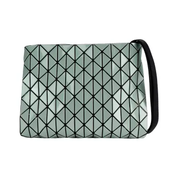 ISSEY MIYAKE Row Metallic Polyvinyl Chloride Resin Shoulder Bag Regular Women's Gray Green