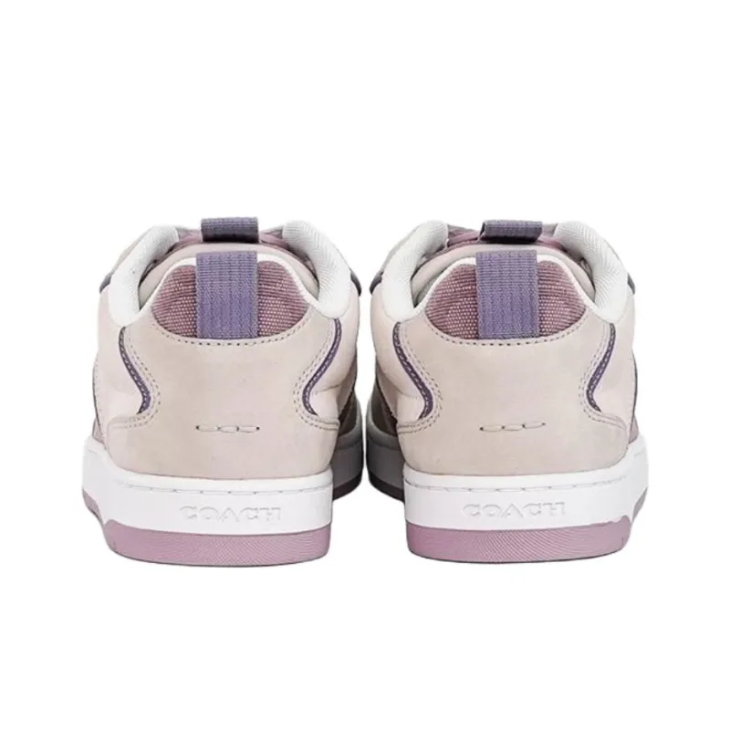COACH Low Top Skateboard Shoes Women's Gray Purple-4