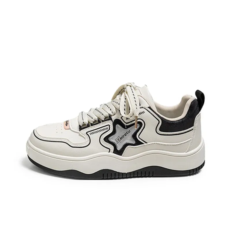 Meiretu Balanced Lightweight Low Top Skateboard Shoes Men's-0
