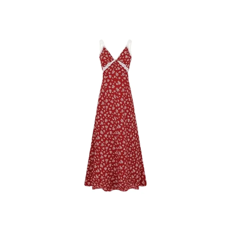 GOSO Slip Dresses Women's Red-0