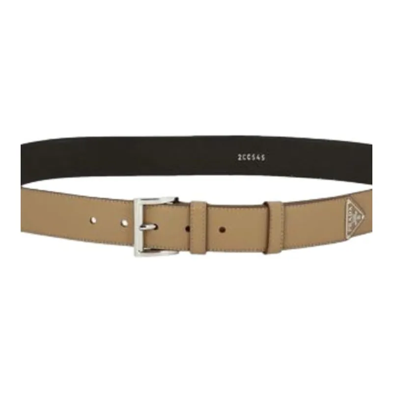 PRADA Leather Belts Men's Light Umber -1
