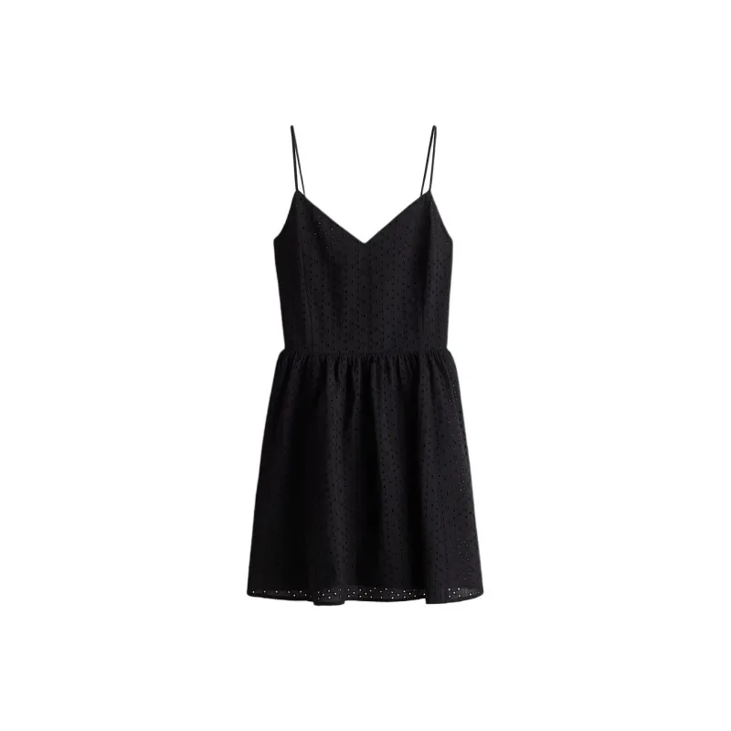 H&M Slip Dresses Women's Black-0
