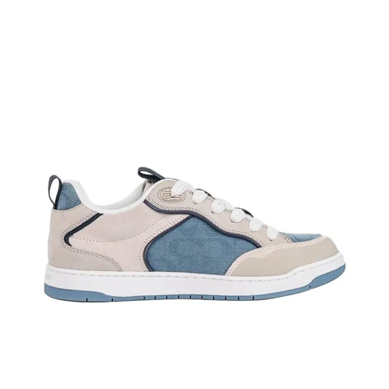 COACH Low Top Skateboard Shoes Men's Gray Blue-1