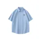 [Iron-Free Shirt]Sky Blue (HO Letter Chest Logo)