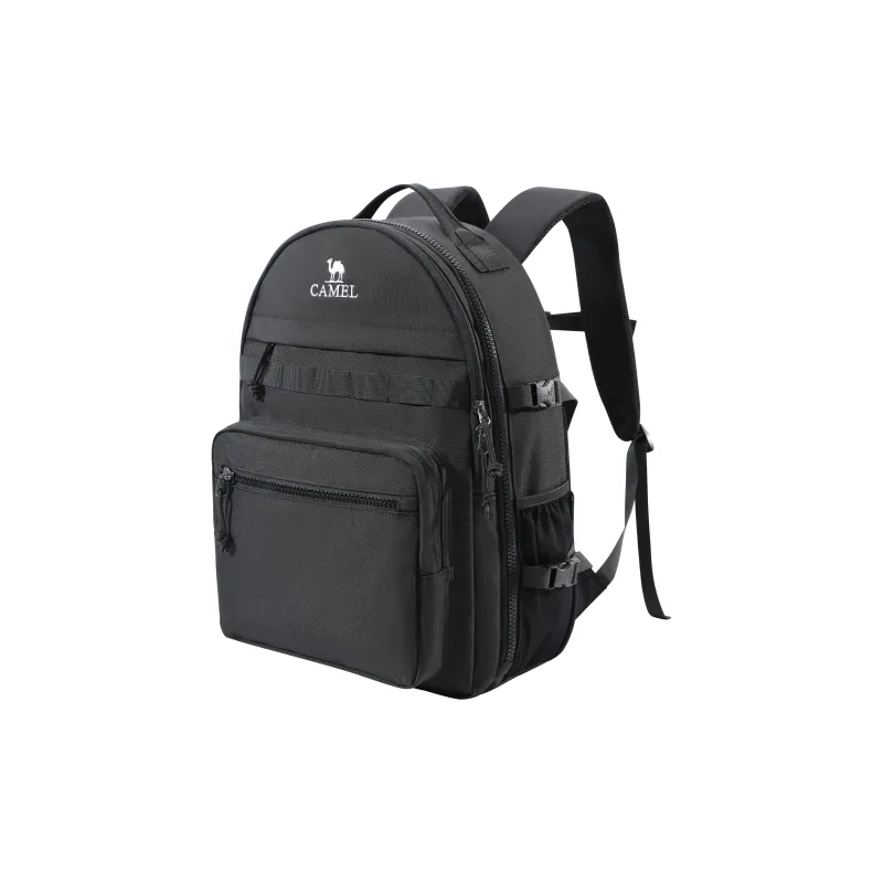 CAMEL Polyester Backpack Unisex Natural Gray/Night Black-3