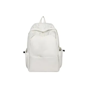 WICKBUEN Fabric Short Trip Travel Backpack Unisex White/Black/Red/Blue