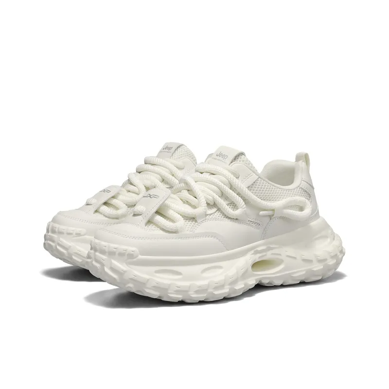 Jeep Cushioning, Slip Resistant, Abrasion Resistant, Height Increasing Low Top Chunky Sneakers Men's-2