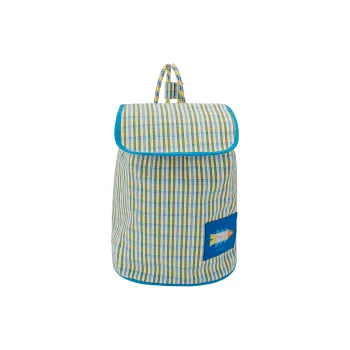 HERMES Cotton Backpack Regular Unisex Blue