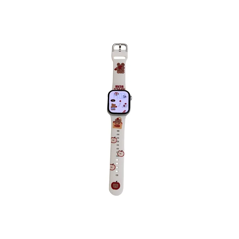 KVZUVUU Apple Compatibility Watch Band Silicone Material-10