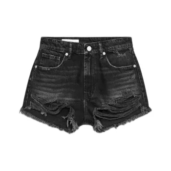 ZARA Denim Shorts Women's Black