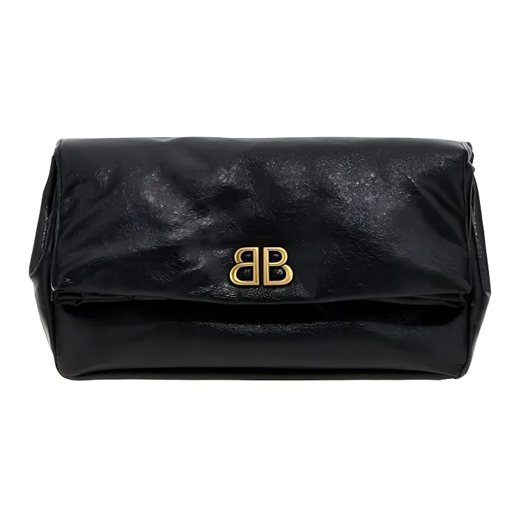 Balenciaga Monaco Bb Monogram Clutch Bag-0