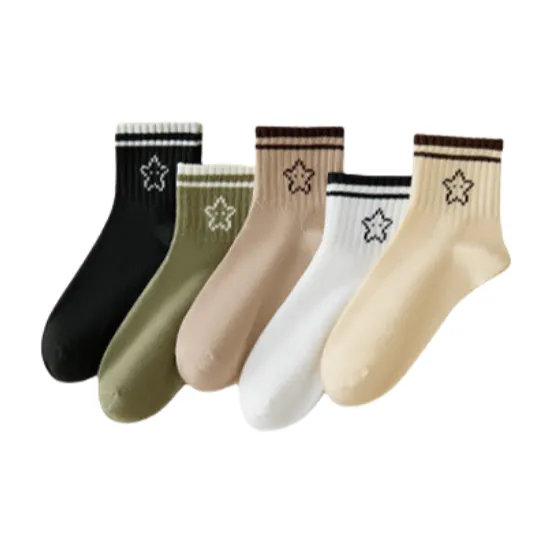 ALPLUME Mid Calf Socks Unisex 5 Pack-16