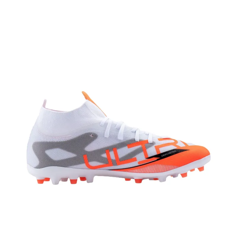 PUMA ULTRA 5 MATCH+ Anti Slip Wear Resistant Soccer Shoes Men's White Orange-1