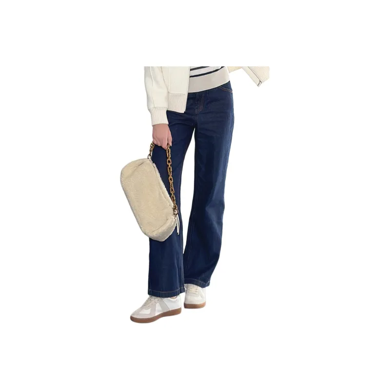 INSUN Jeans Women's Navy Blue-1