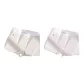 M1766-D Set-Plus Size Color Block-Champagne+Cherry Blossom Pink (2 Pack)