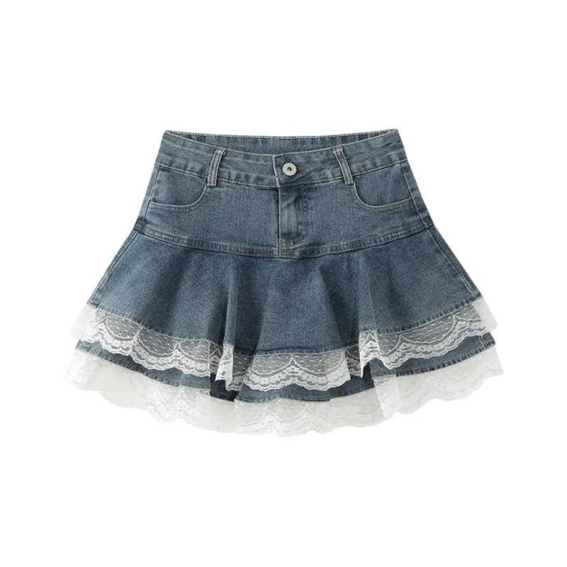 MISSHONEY MH Denim Short Skirts Women's-0
