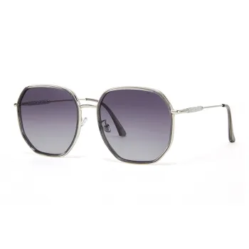 CinvaiKrose Alloy Irregular Shape No Makeup Sunglasses Women's