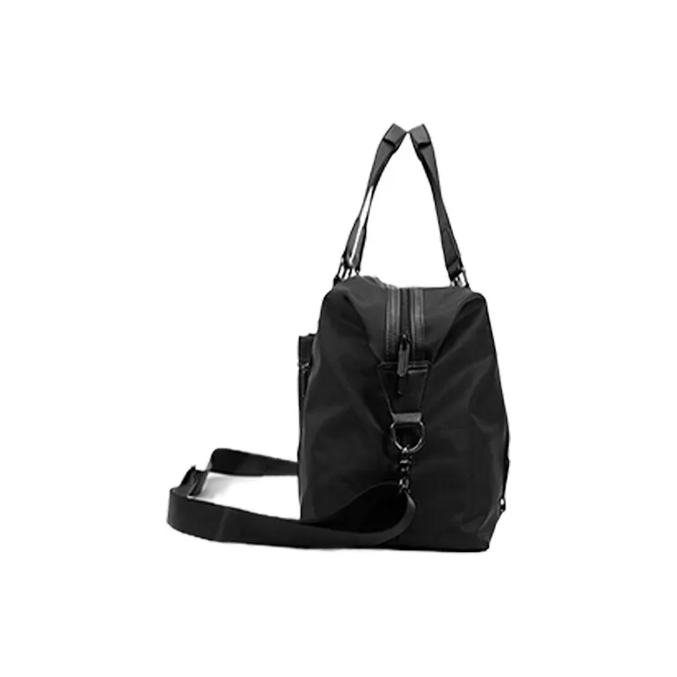 Mulinsen Nylon With Polyester Shoulder Bag, Crossbody Bag, Handbag Unisex Black-3